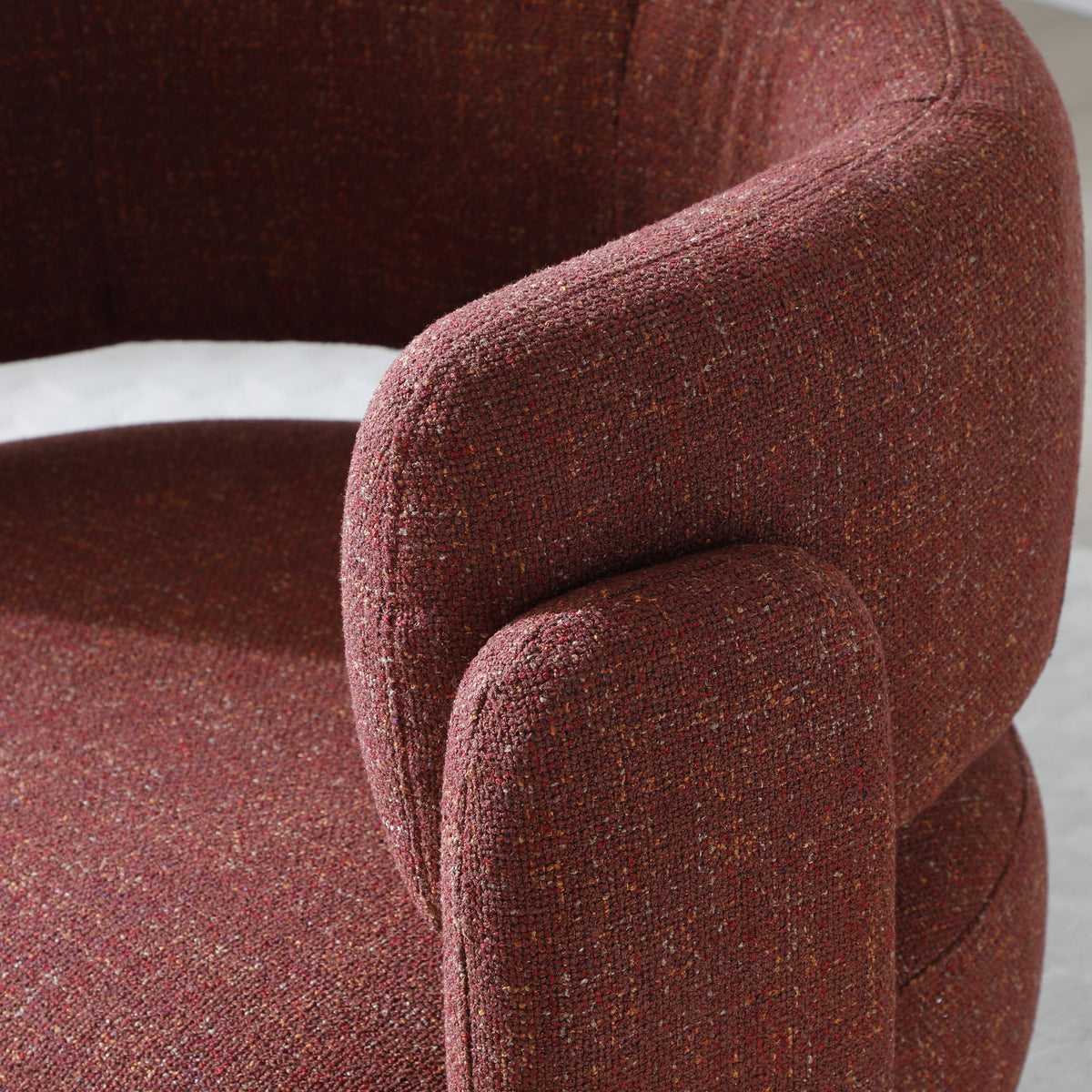 Lenore Curved Armchair Rust from Roseland Furniture