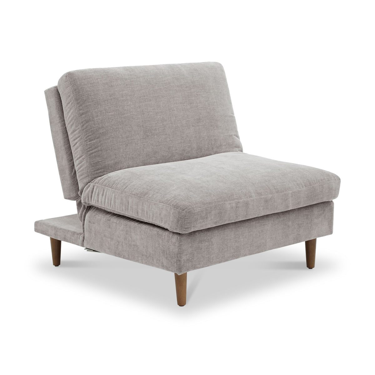 Carrington Chenille Click Clack Lounge Chair Natural from Roseland Furniture