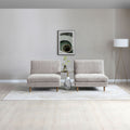 Carrington Chenille Click Clack Lounge Chair Natural from Roseland Furniture