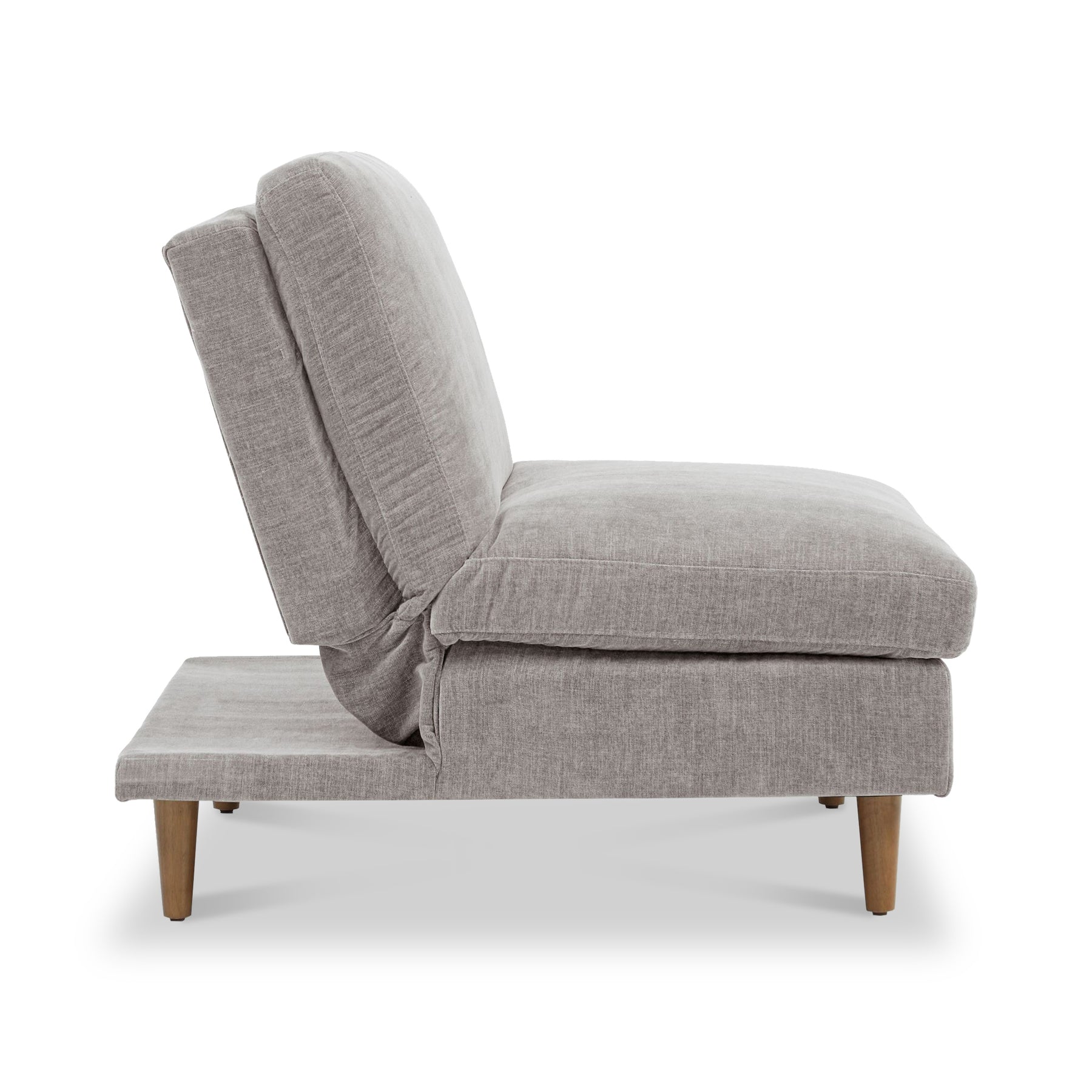 Carrington Chenille Click Clack Lounge Chair Natural from Roseland Furniture