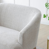 Lucinda Chenille 2 Seater Sofa Natural from Roseland Furniture