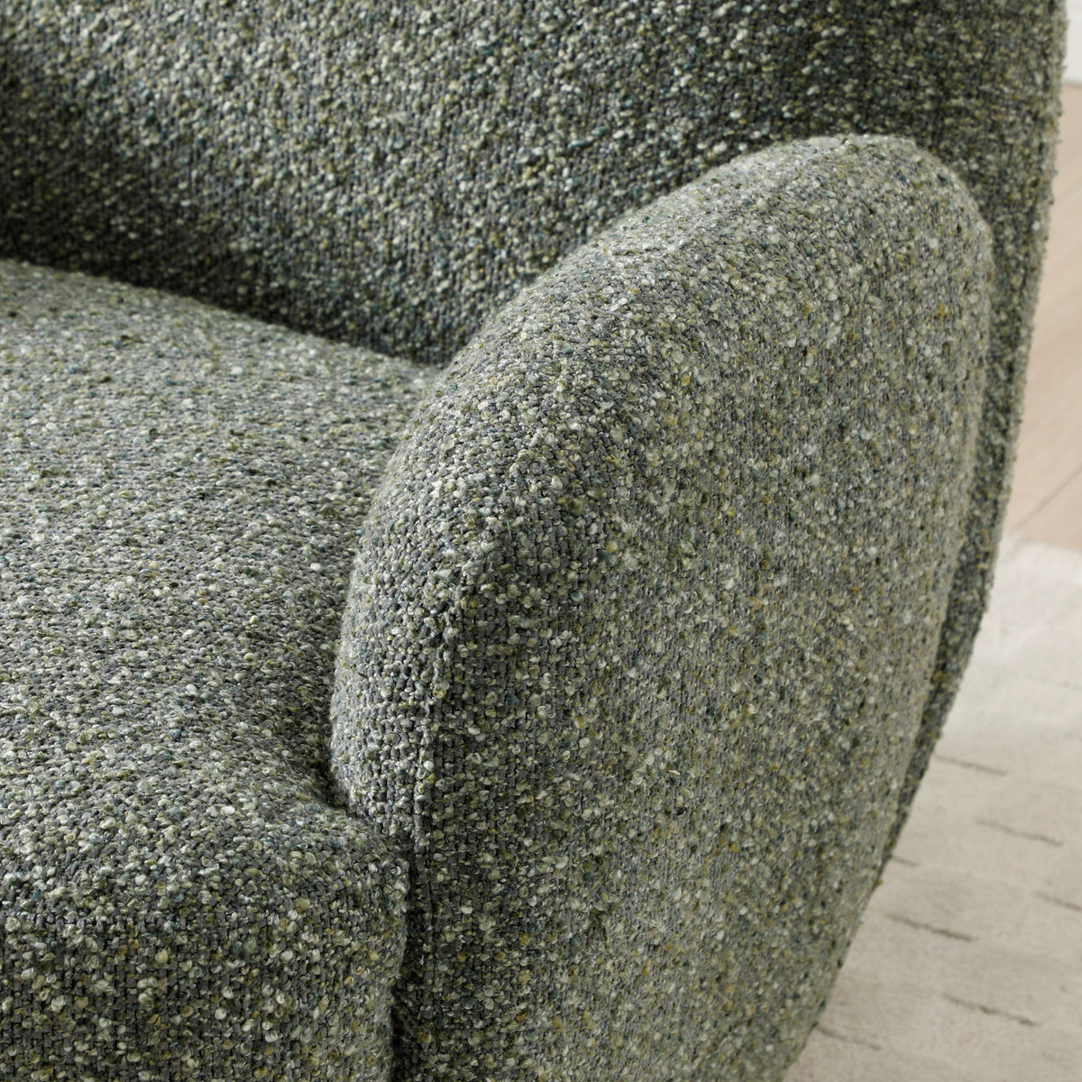 Portia Swivel Armchair Olive from Roseland Furniture