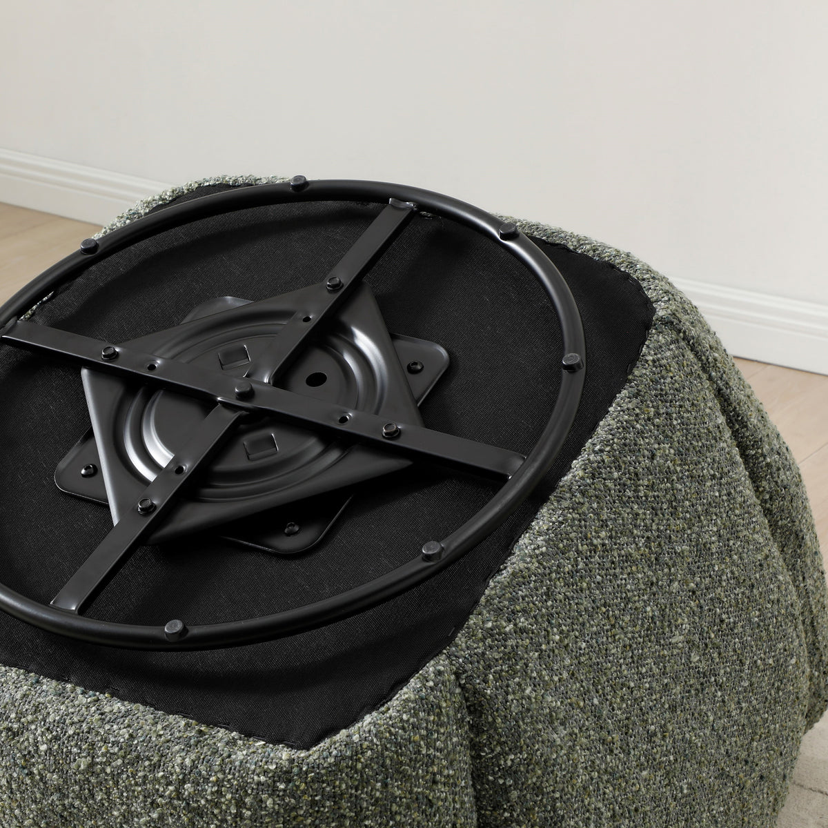 Portia Swivel Armchair Olive from Roseland Furniture