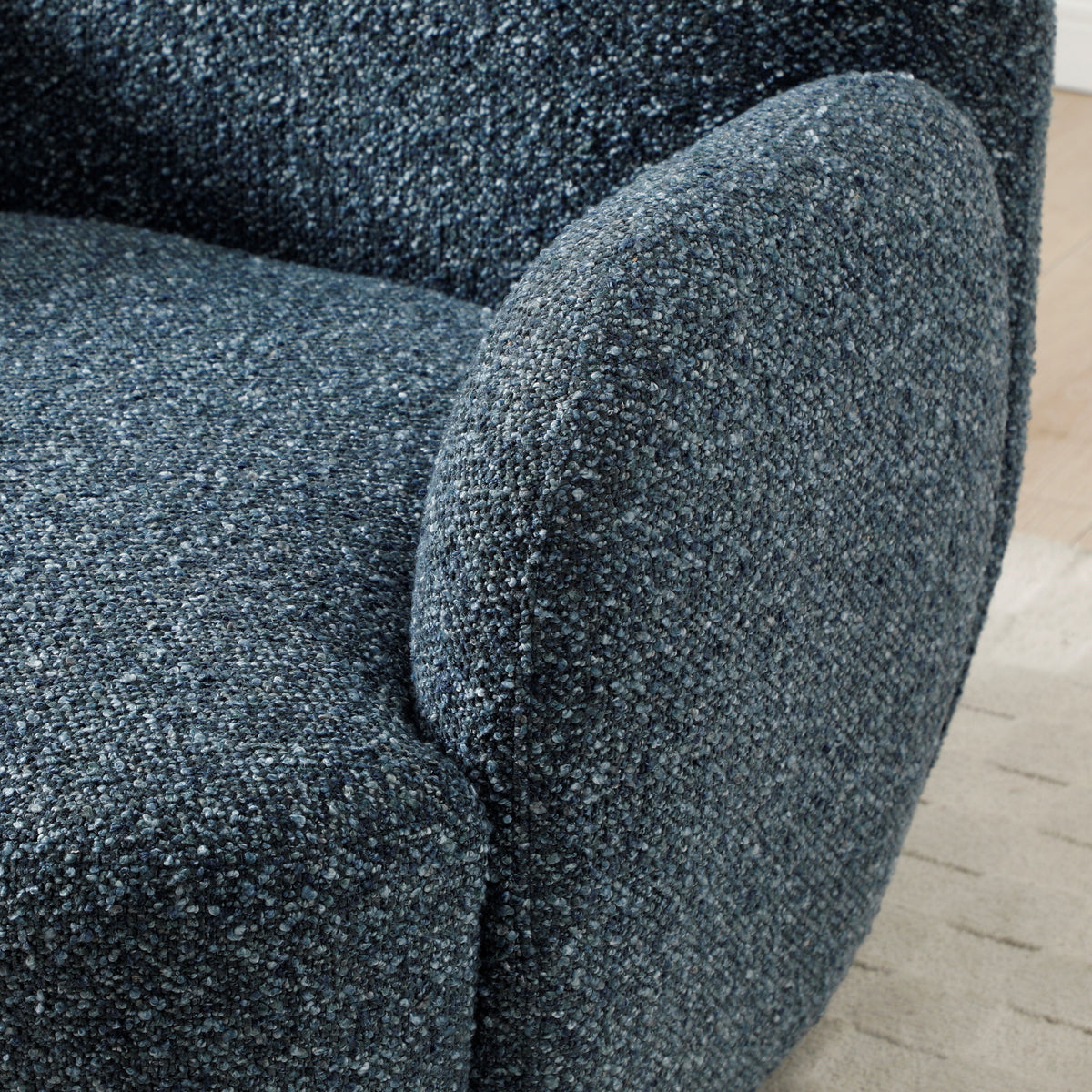 Portia Swivel Armchair Navy from Roseland Furniture