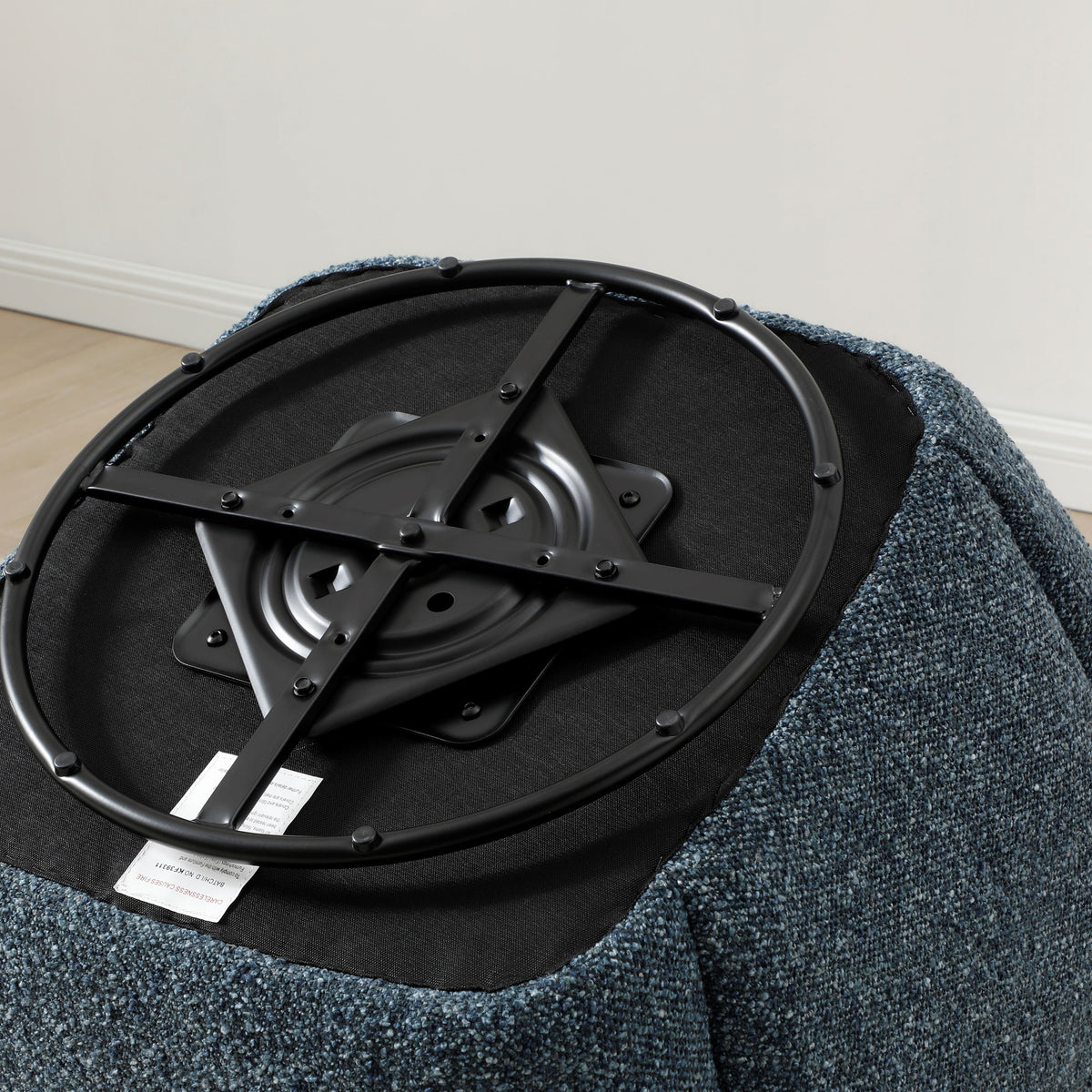 Portia Swivel Armchair Navy from Roseland Furniture