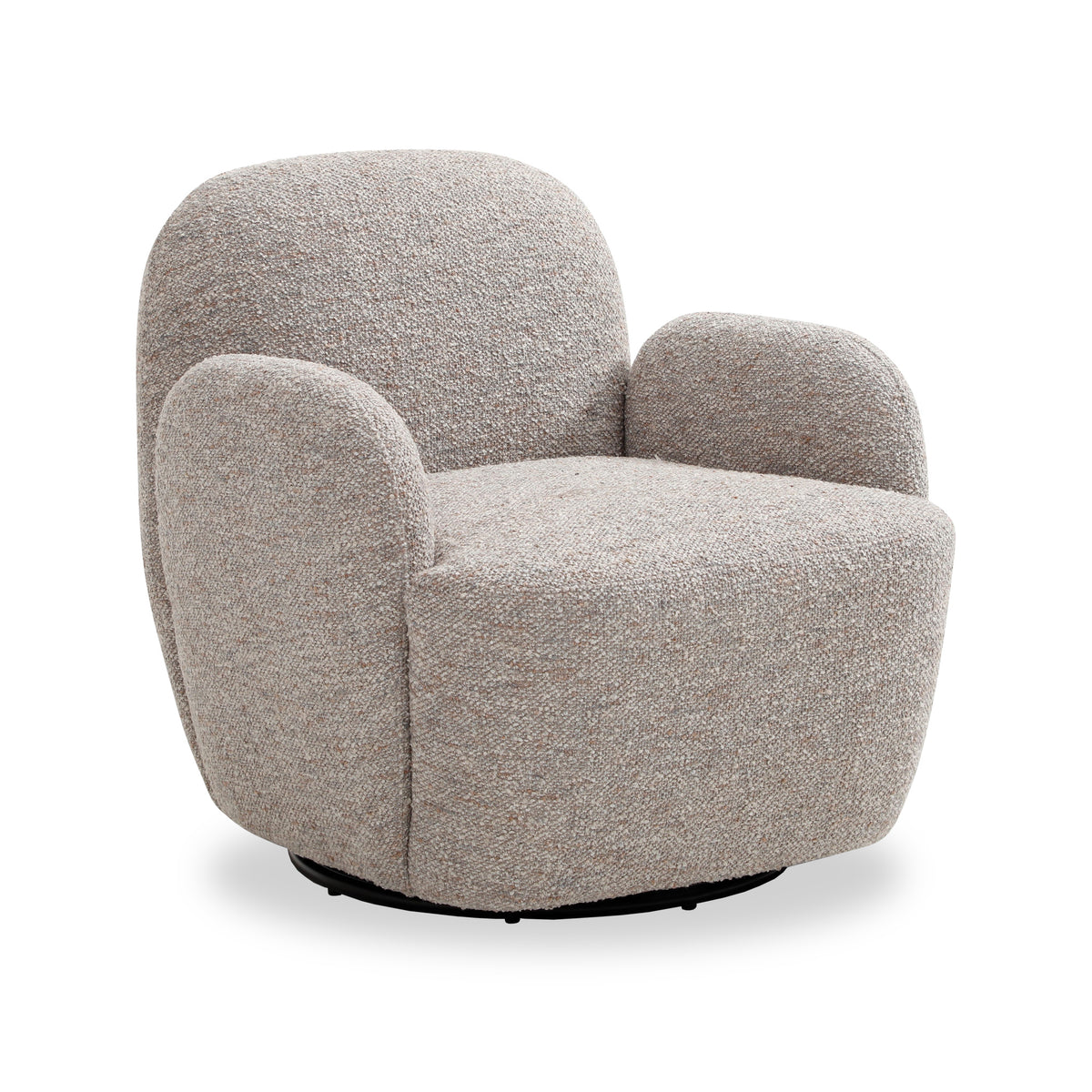 Portia Swivel Armchair Natural from Roseland Furniture