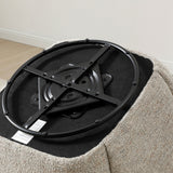 Portia Swivel Armchair Natural from Roseland Furniture