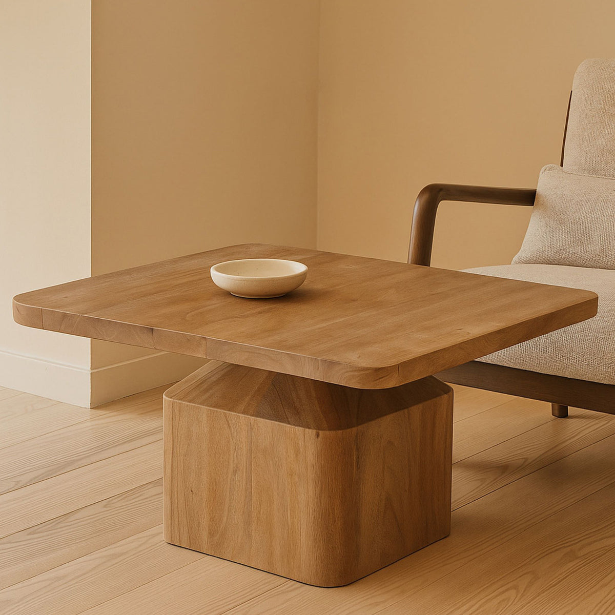 Nao Mango Wood Coffee Table Angle1 from Roseland Furniture