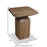 Nao Mango Wood Lamp Table from Roseland Furniture