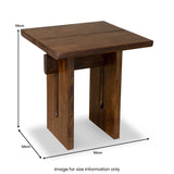 Morelle Acacia Wood Side Table from Roseland Furniture
