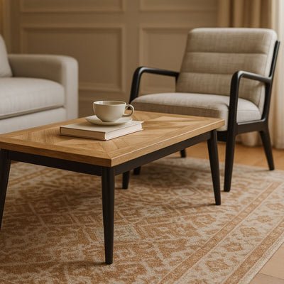 Maeko Parquet Mango Wood Coffee Table