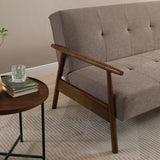 Frazier Button Back Sofa Bed Taupe from Roseland Furniture