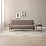 Frazier Button Back Sofa Bed Taupe from Roseland Furniture