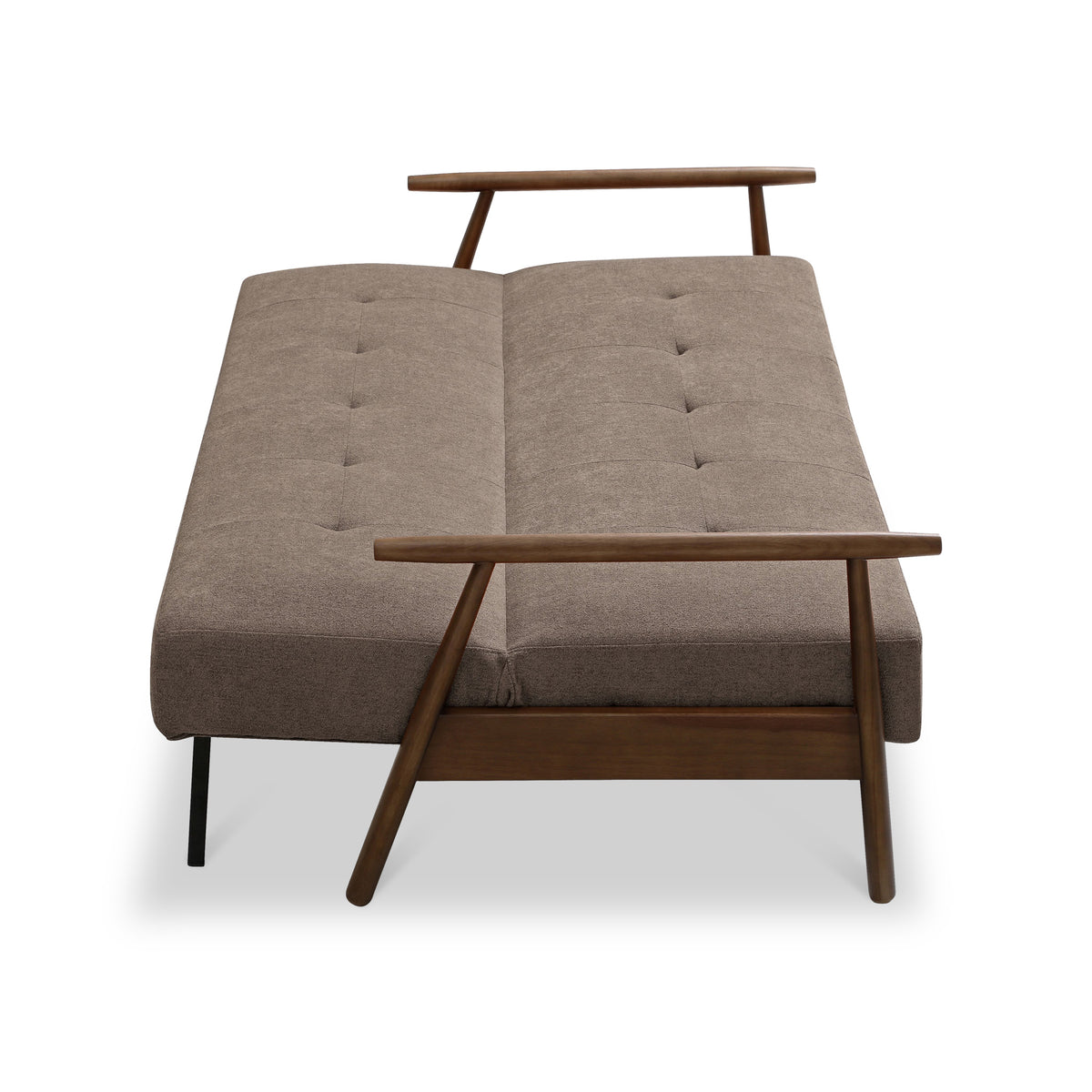 Frazier Button Back Sofa Bed Taupe from Roseland Furniture