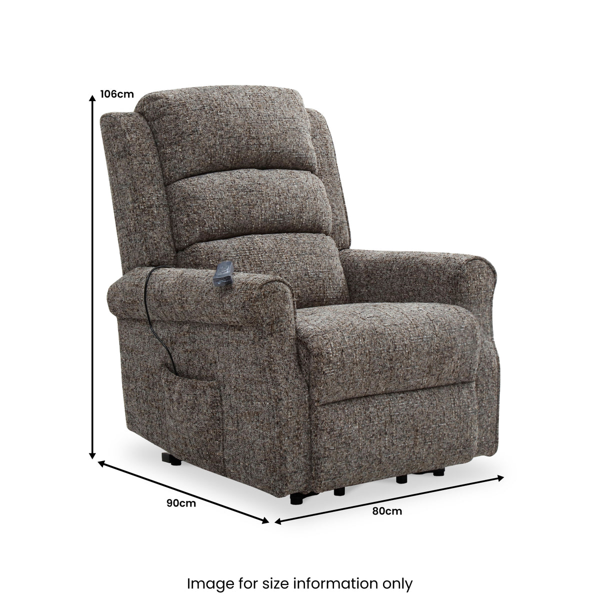 Hendry Twin Motor Power Recliner Armchair Grey from Roseland Furniture