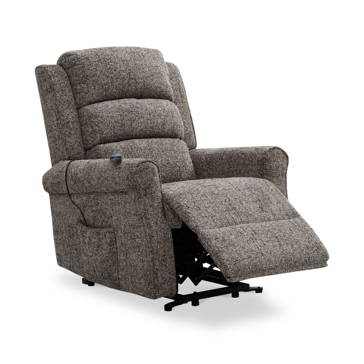 Hendry Twin Motor Power Recliner Armchair Grey from Roseland Furniture