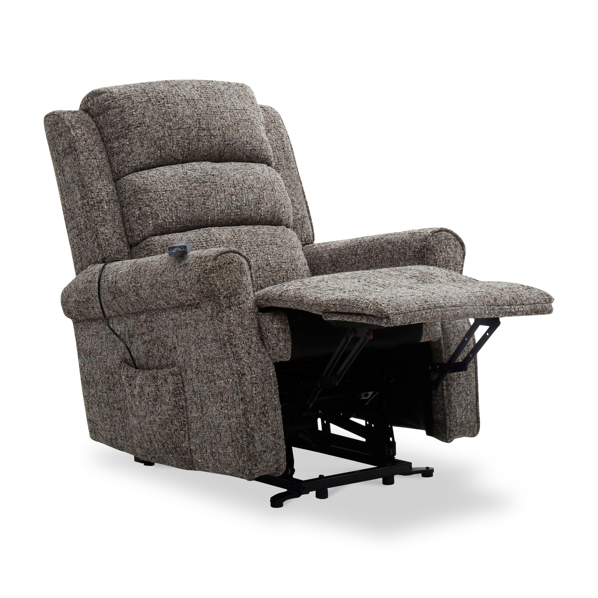 Hendry Twin Motor Power Recliner Armchair Grey from Roseland Furniture