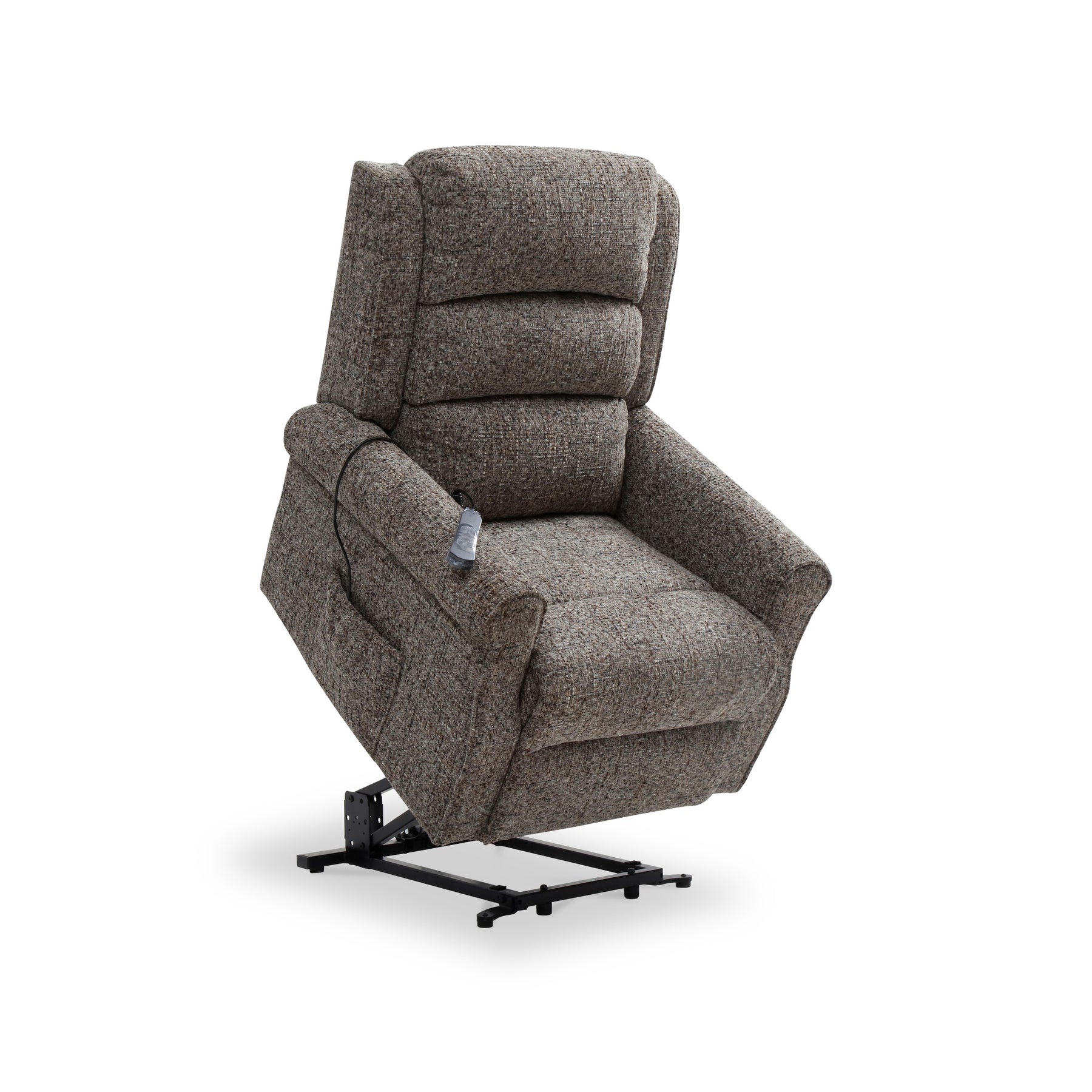 Hendry Twin Motor Power Recliner Armchair Grey from Roseland Furniture