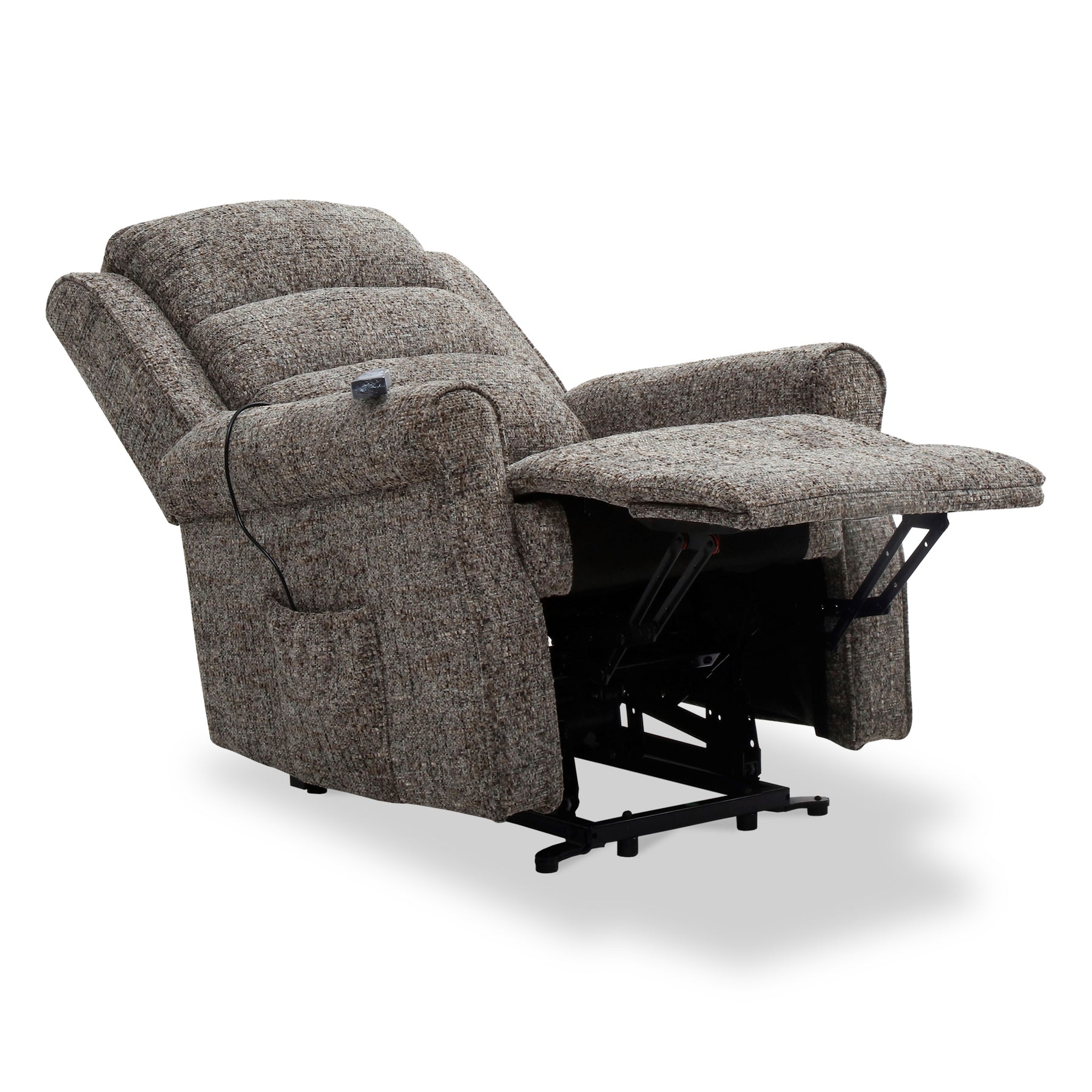Hendry Twin Motor Power Recliner Armchair Grey from Roseland Furniture