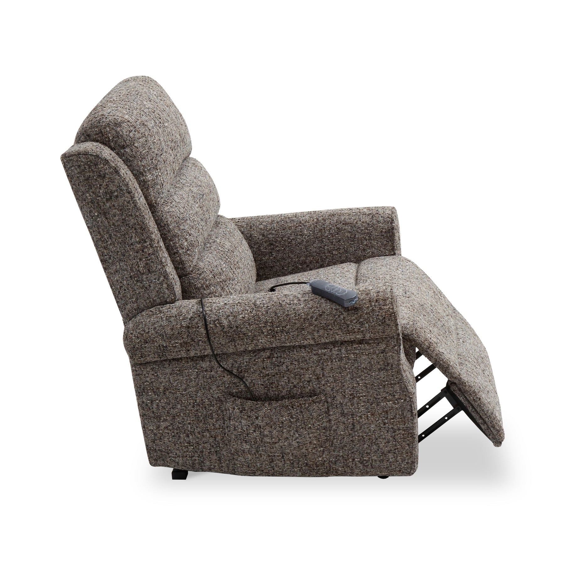 Hendry Twin Motor Power Recliner Armchair Grey from Roseland Furniture