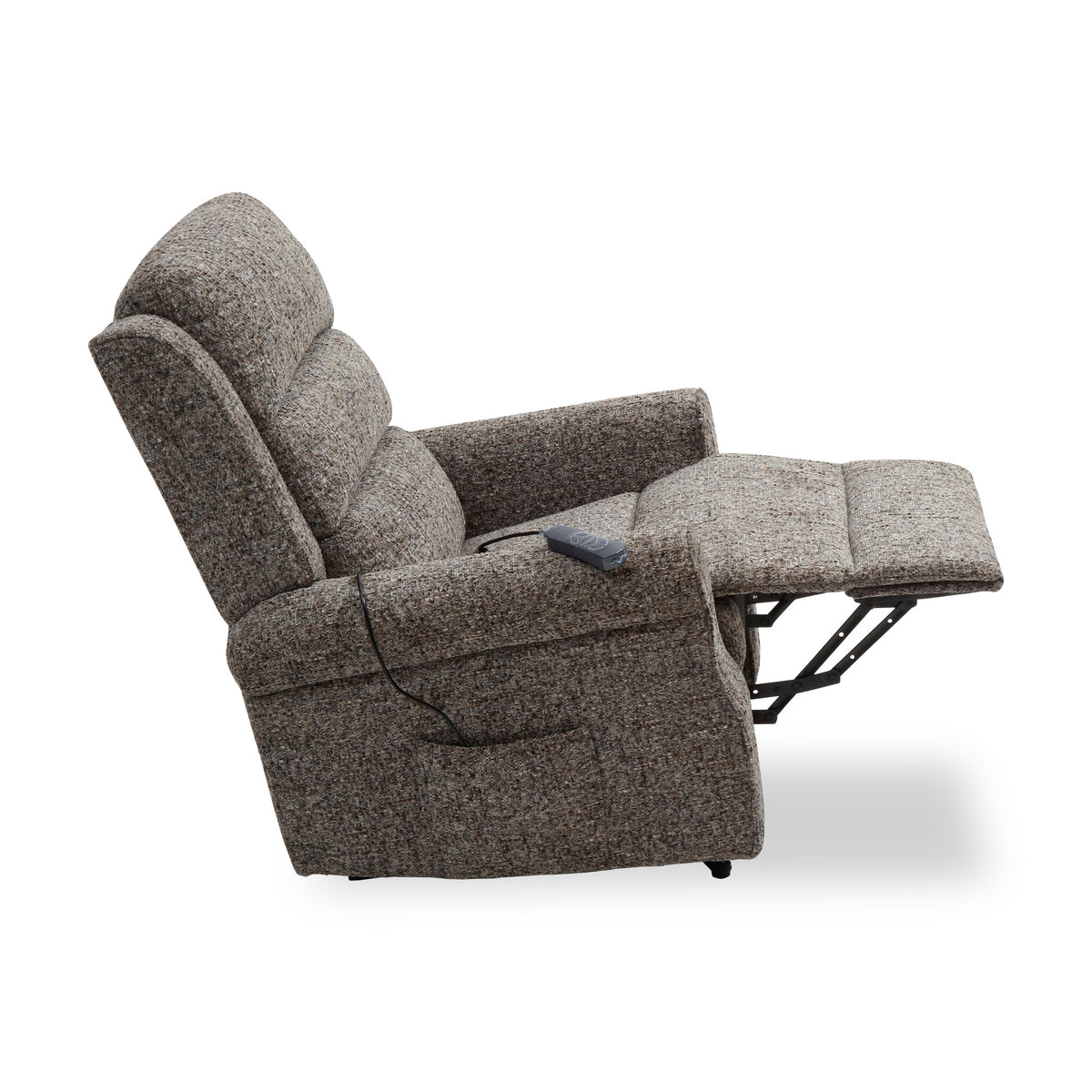 Hendry Twin Motor Power Recliner Armchair Grey from Roseland Furniture