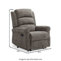 Hendry Recliner Armchair Grey from Roseland Furniture