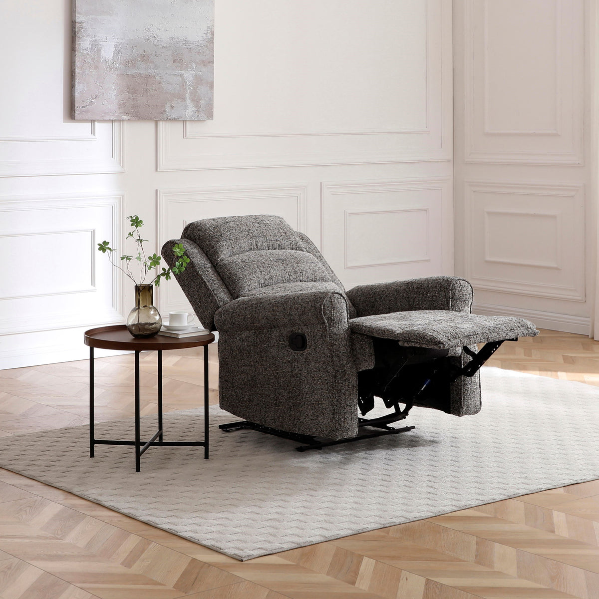 Hendry Recliner Armchair Grey from Roseland Furniture