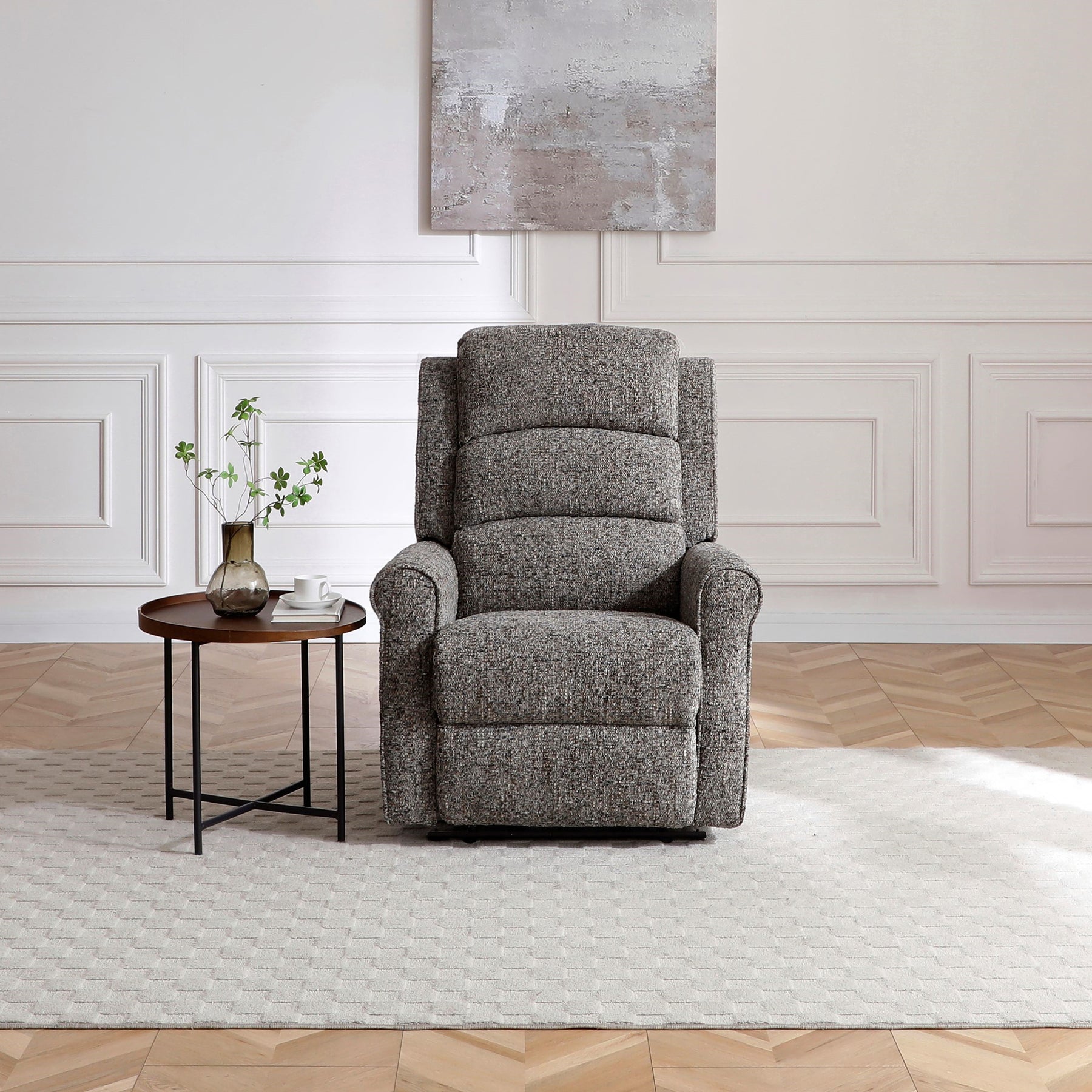 Hendry Recliner Armchair Grey from Roseland Furniture