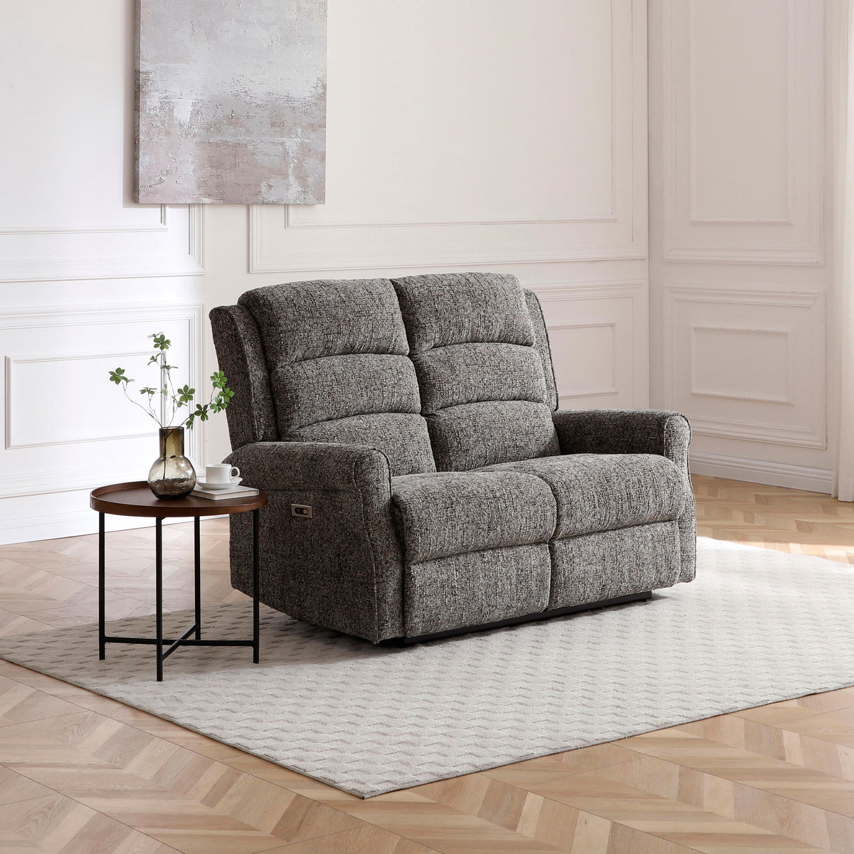 Hendry Power Recliner 2 Seater Sofa Grey from Roseland Furniture