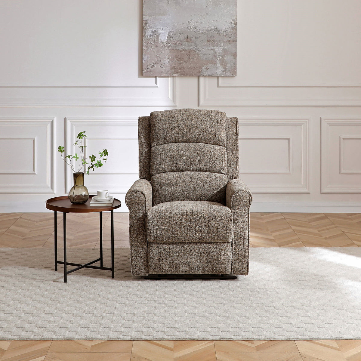 Hendry Recliner Armchair Fawn from Roseland Furniture
