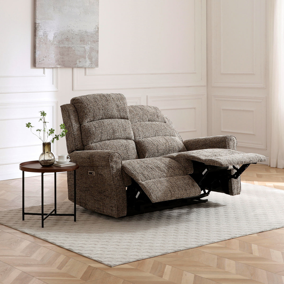 Hendry Power Recliner 2 Seater Sofa Fawn from Roseland Furniture