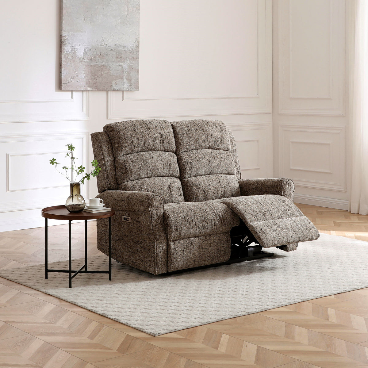 Hendry Power Recliner 2 Seater Sofa Fawn from Roseland Furniture