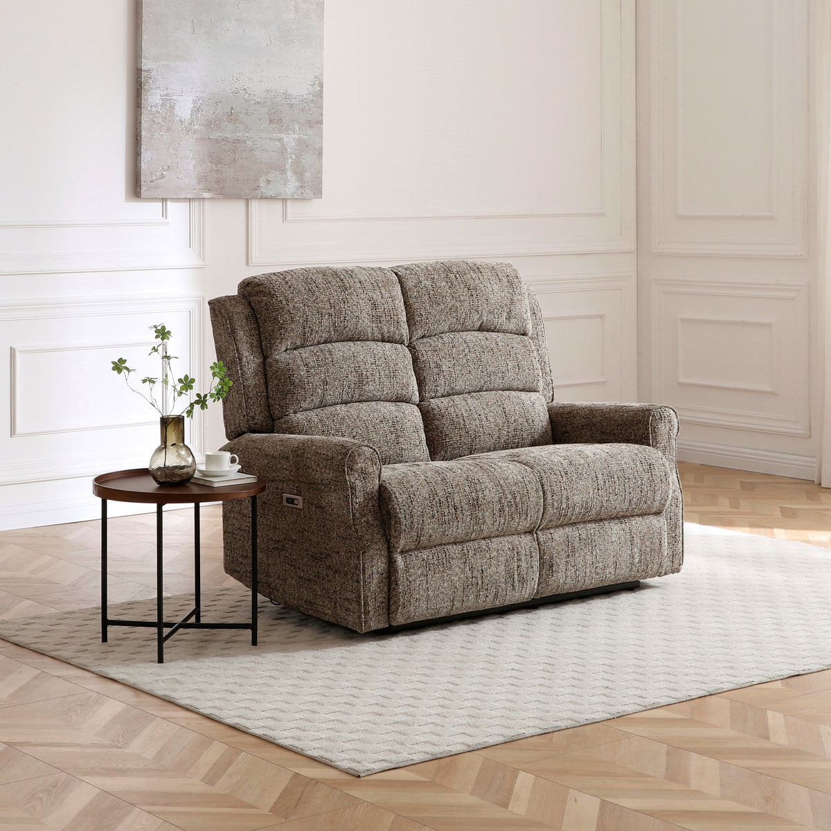 Hendry Power Recliner 2 Seater Sofa Fawn from Roseland Furniture