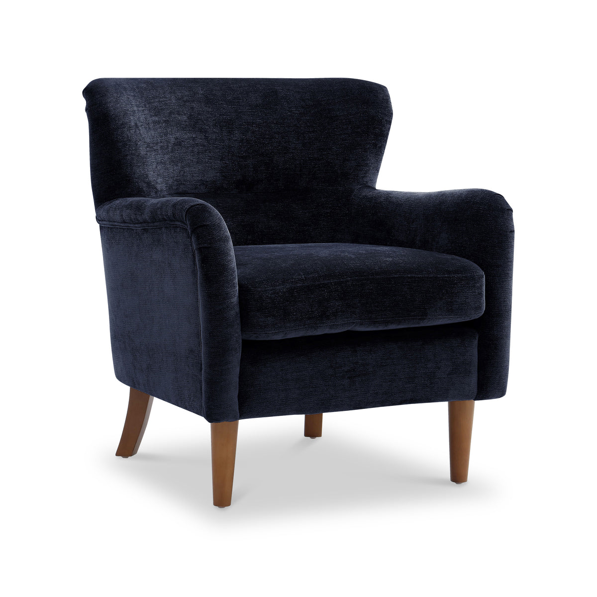 Arkwright Wingback Armchair Navy from Roseland Furniture