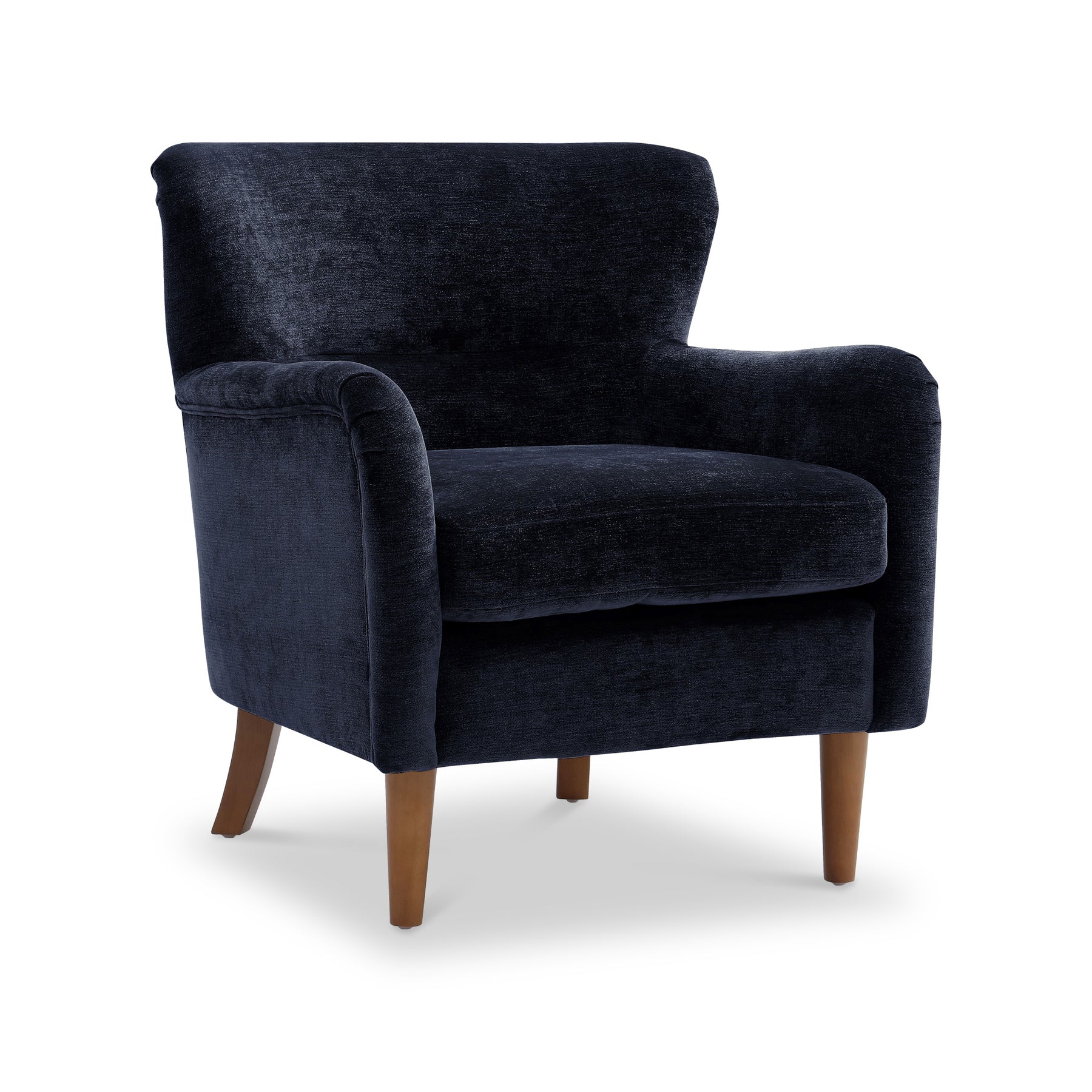 Arkwright Wingback Armchair Navy from Roseland Furniture