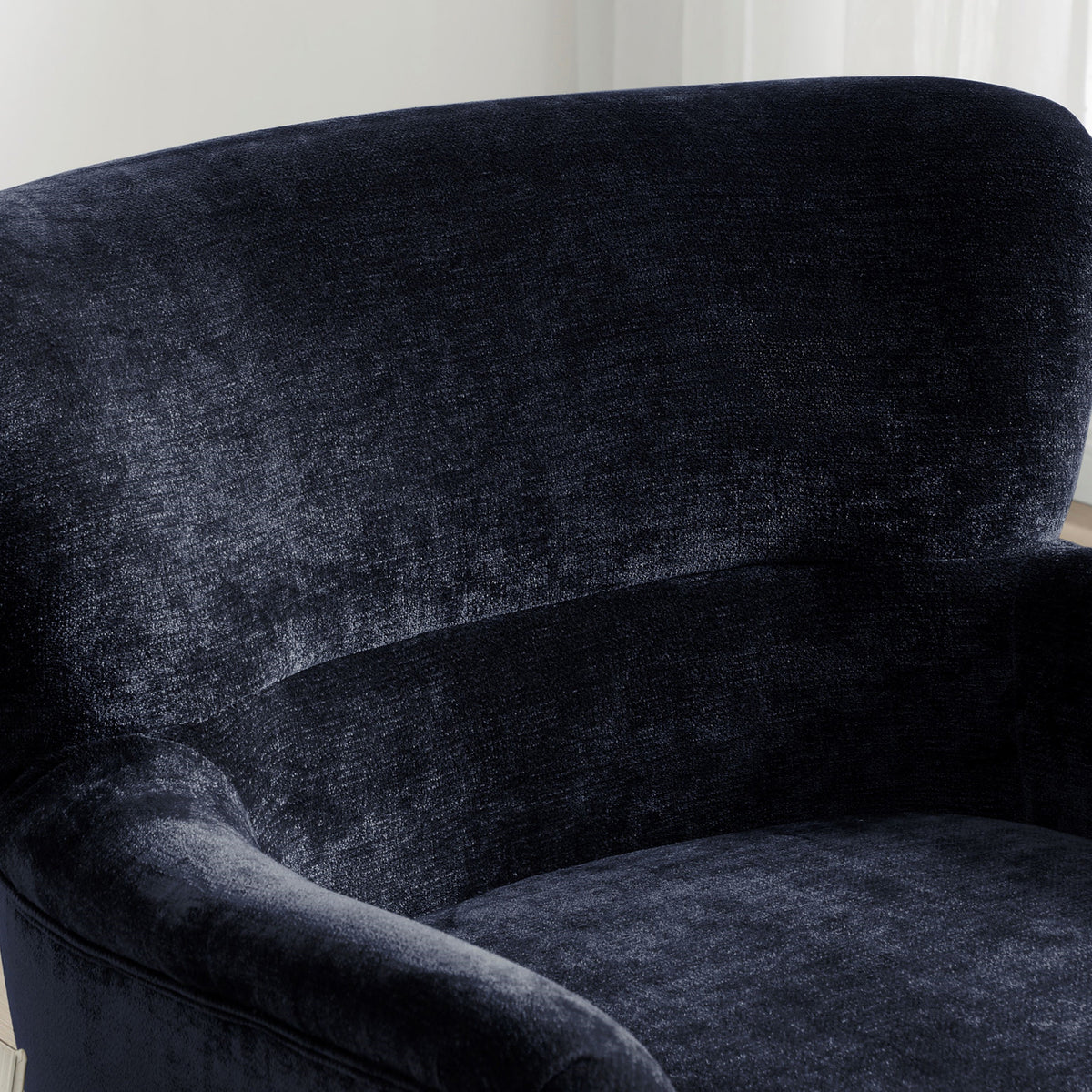 Arkwright Wingback Armchair Navy from Roseland Furniture