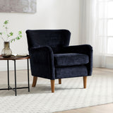 Arkwright Wingback Armchair Navy from Roseland Furniture