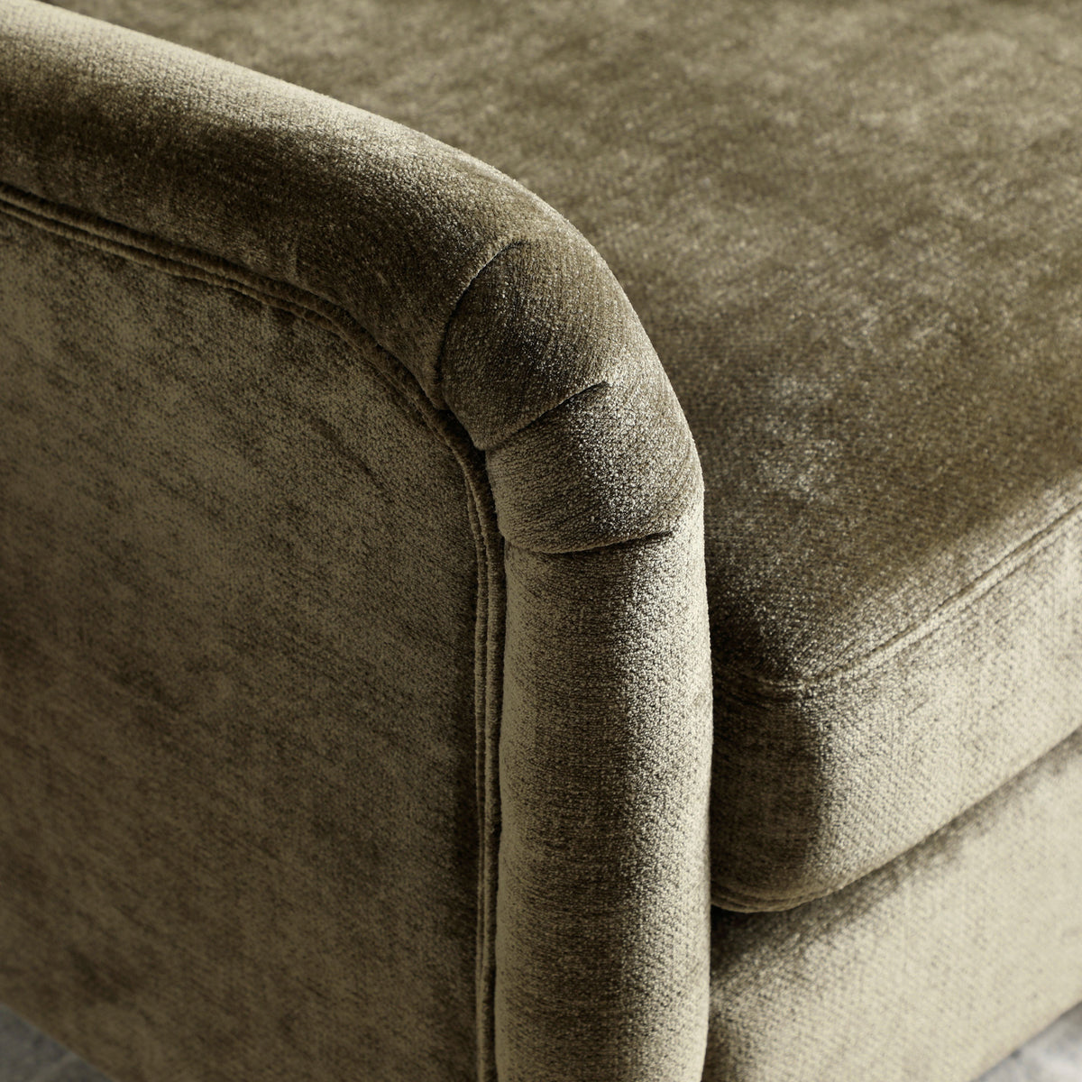 Arkwright Wingback Armchair Olive from Roseland Furniture