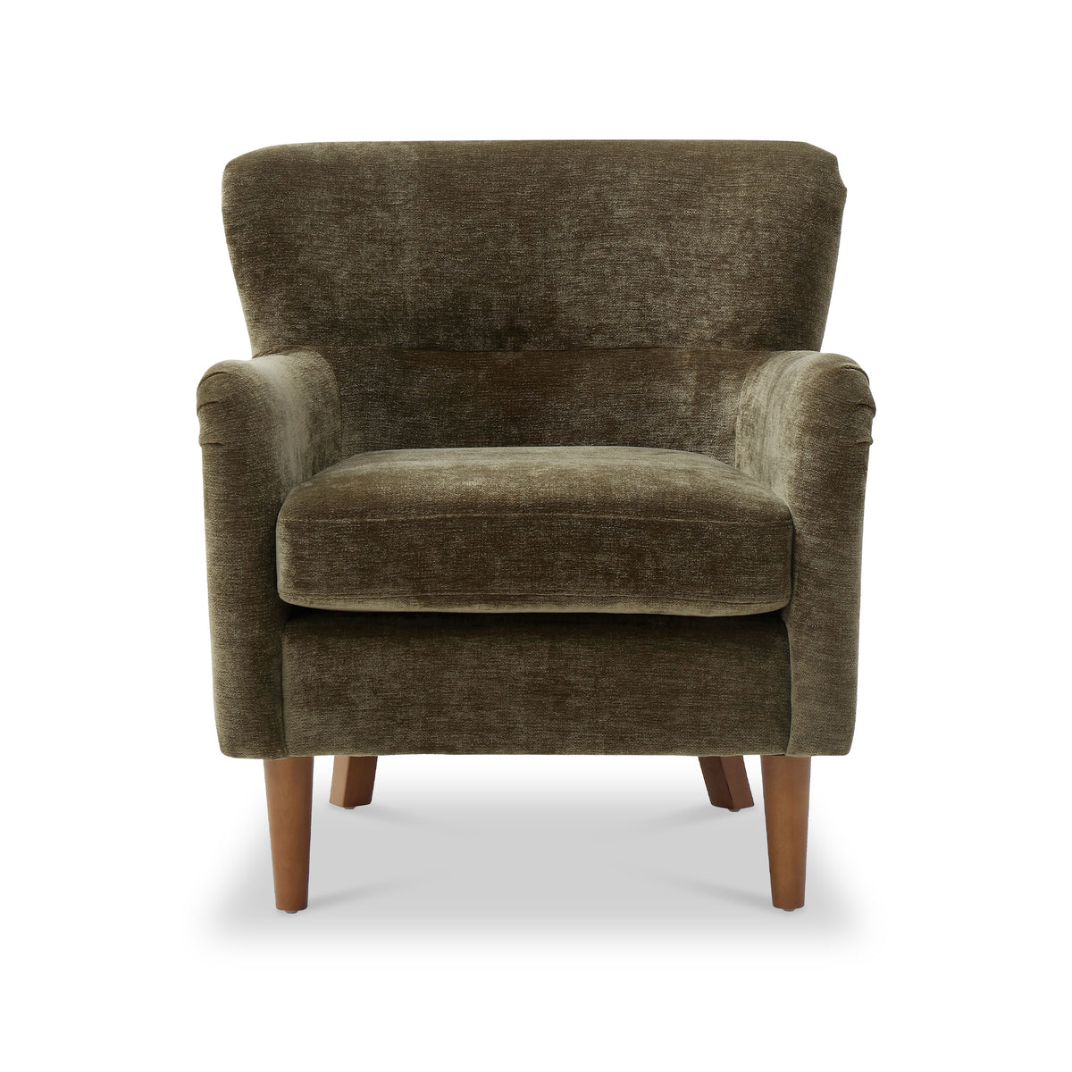 Arkwright Wingback Armchair Olive from Roseland Furniture