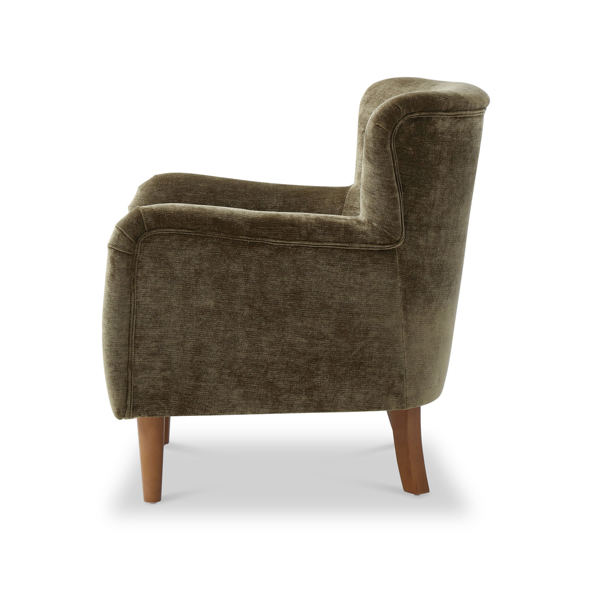 Arkwright Wingback Armchair Olive from Roseland Furniture