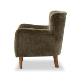 Arkwright Wingback Armchair Olive from Roseland Furniture