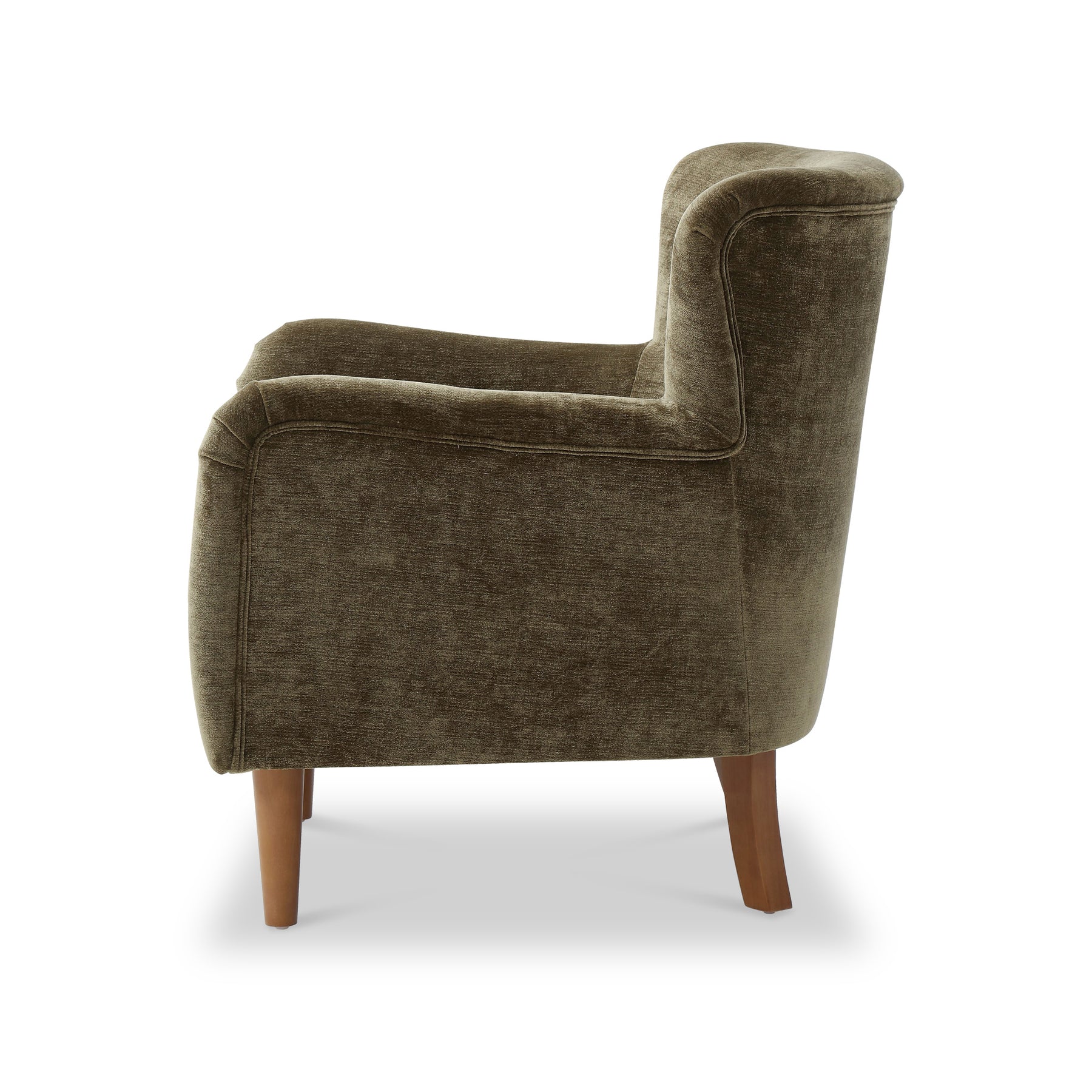 Arkwright Wingback Armchair Olive from Roseland Furniture