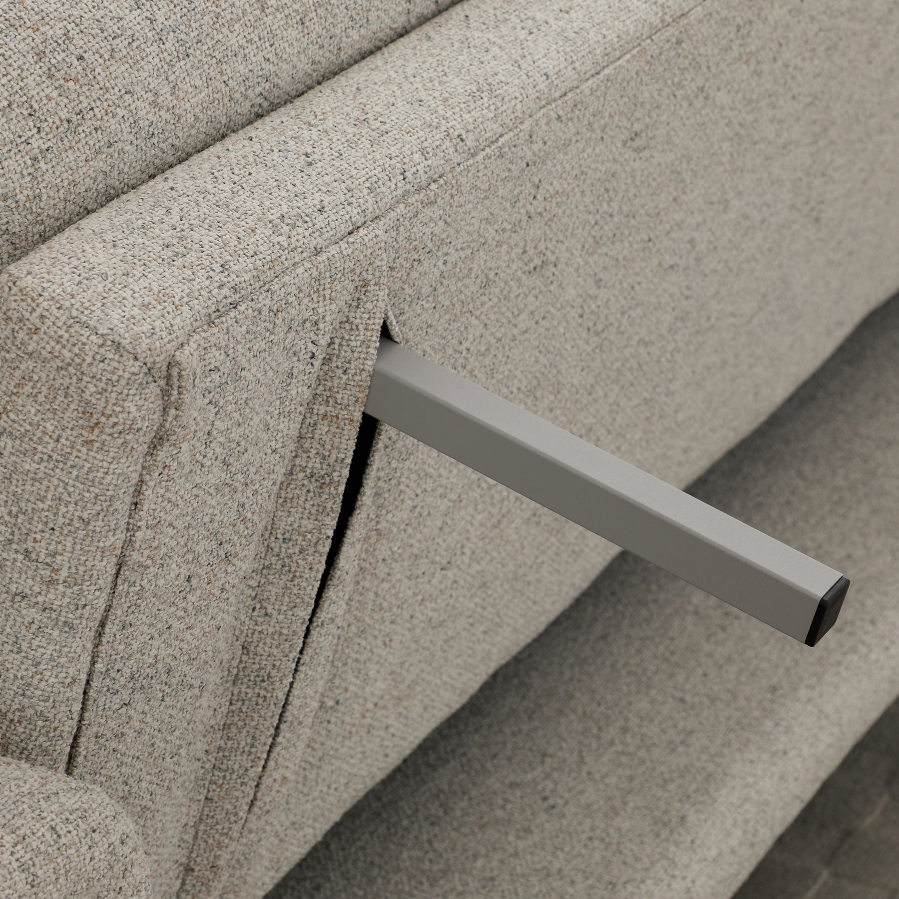 Alverton Upholstered Click Clack Sofa Bed Natural from Roseland Furniture