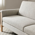 Alverton Upholstered Click Clack Sofa Bed Natural from Roseland Furniture