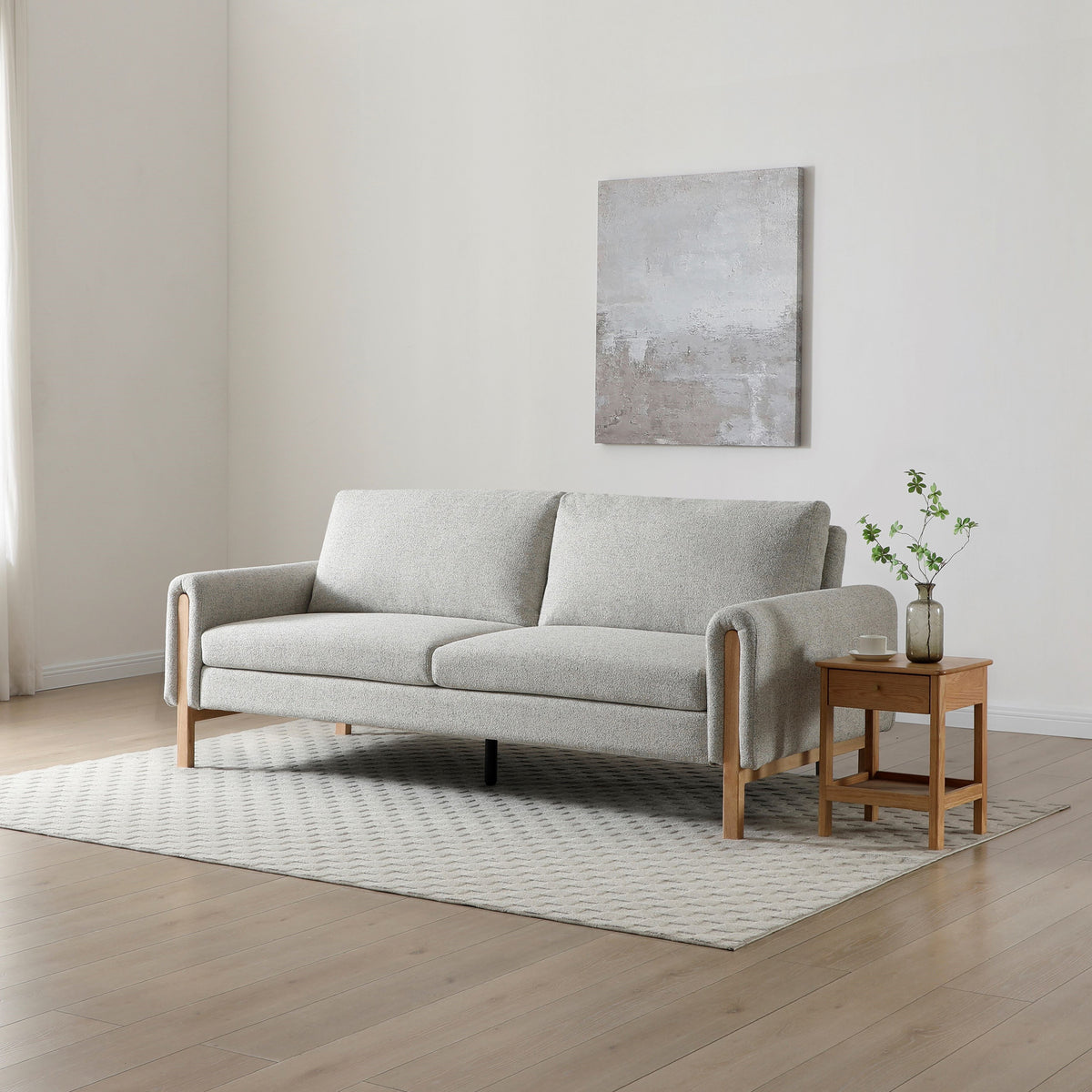 Alverton Upholstered Click Clack Sofa Bed Natural from Roseland Furniture