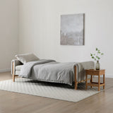 Alverton Upholstered Click Clack Sofa Bed Natural from Roseland Furniture