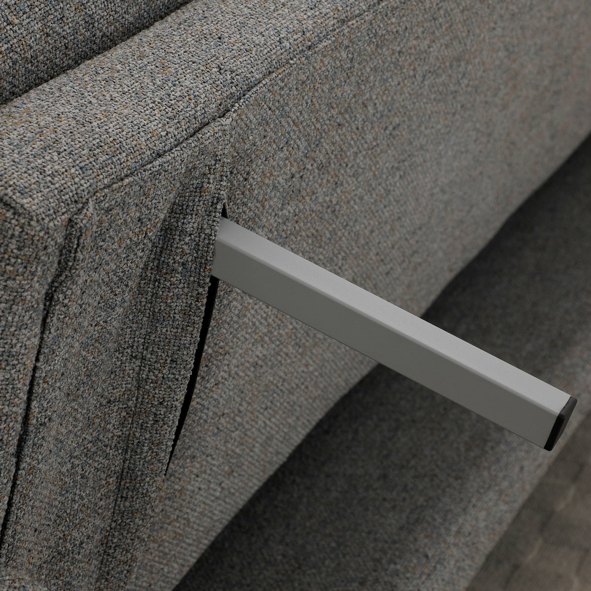 Alverton Upholstered Click Clack Sofa Bed Grey from Roseland Furniture