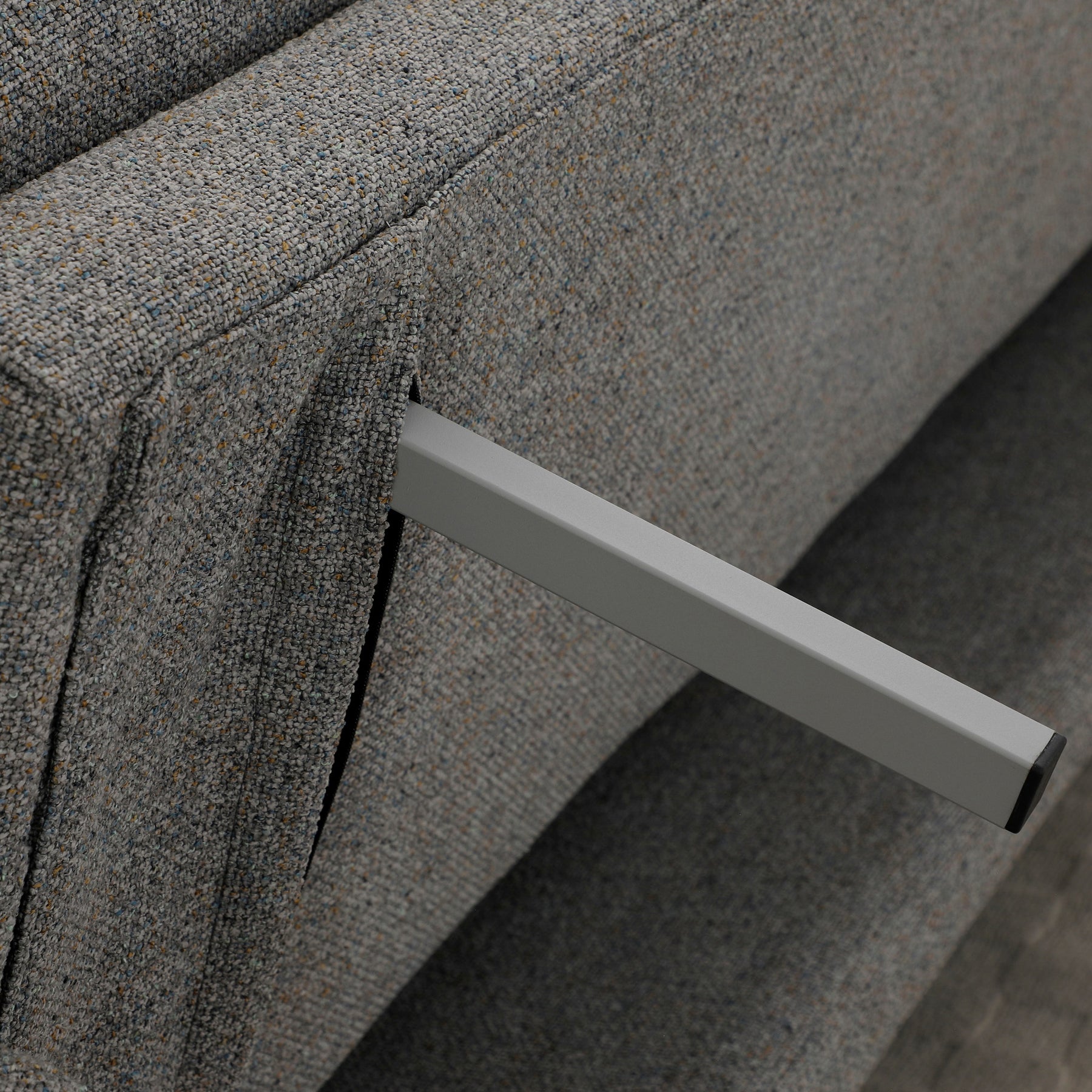 Alverton Upholstered Click Clack Sofa Bed Grey from Roseland Furniture