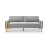 Alverton Upholstered Click Clack Sofa Bed Grey from Roseland Furniture