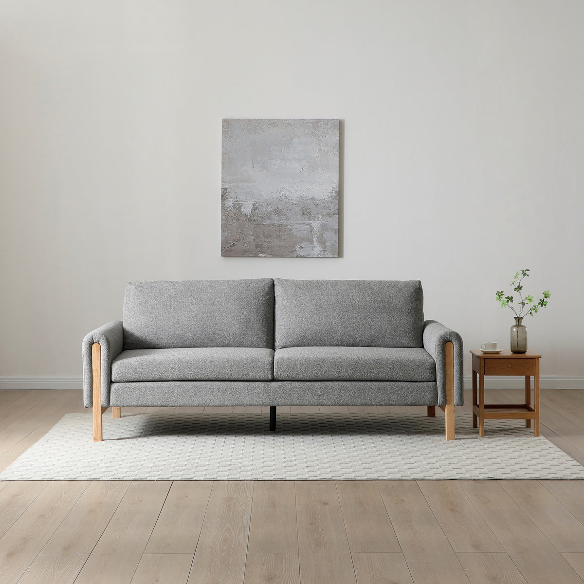 Alverton Upholstered Click Clack Sofa Bed Grey from Roseland Furniture